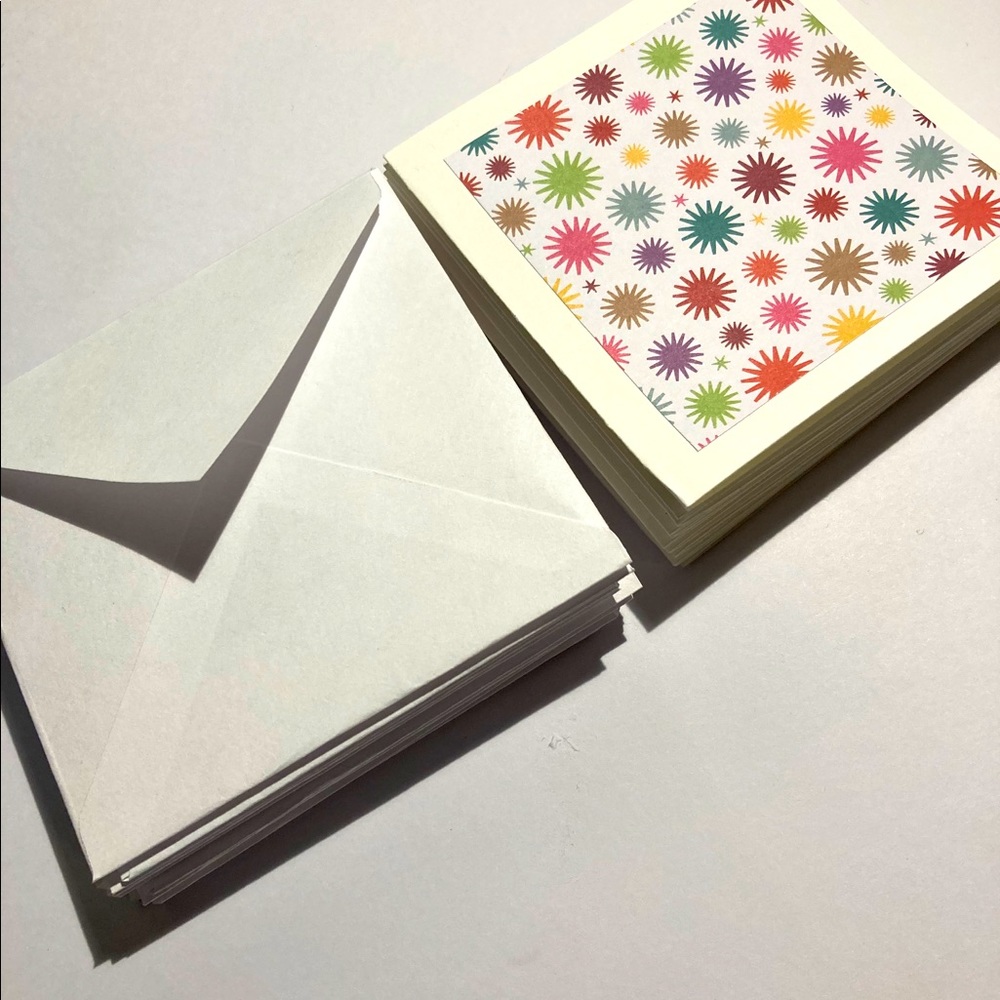 📝 Set of 12 3"x3" Blank Notes.